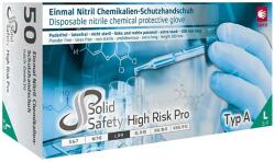 AMPri Manusi unica folosinta Ampri SOLIDSAFETY HIGH RISK PRO, albastru, mas. 2XL, 100 bucati (081307-XXL) - bricolaj-mag
