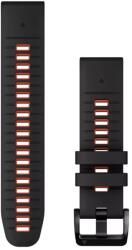 Garmin Óraszíj 22 mm fekete/piros szilikon (QuickFit) (010-13280-06) - ipon