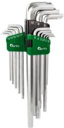 Fortis Set chei torx in L Fortis, 1.5-10mm, TX10-TX50, 18 piese (4317784729918) - bricolaj-mag Cheie imbus