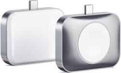 SATECHI USB-C 2 az 1-ben Vezeték nélküli töltődokkoló Apple órához és Airpodokhoz ezüst (ST-UC2WCDM)