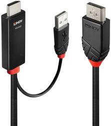 Lindy HDMI 2.0 DisplayPort 1.2/1.2a Átalakító Fekete 2m 41499 (41499)