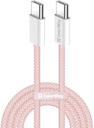 ColorWay USB 2.0 Type C Összekötő Rózsaszín 1m CW-CBPDCC061-P (CW-CBPDCC061-P)