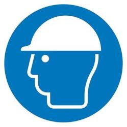  Indicator obligatoriu din aluminiu 200mm, folositi protectie pentru cap [4044589367778] (4044589367778)