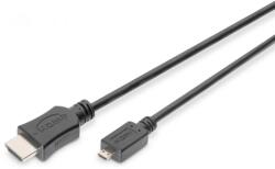 ASSMANN HDMI Micro HDMI Átalakító Fekete 2m DB-330109-020-S (DB-330109-020-S)