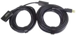 PremiumCord USB 2.0 Type C Hosszabbító Fekete 10m KU2REP10 (KU2REP10)