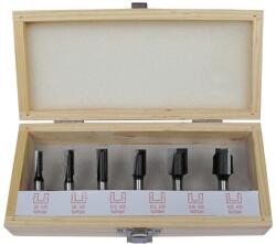 Fortis - Set freze HW pentru nuturi, coada 8mm, in caseta lemn, 6 piese [4317784769051] (4317784769051) - bricolaj-mag