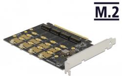 Delock PCI Express x16 kártya - 4 x belső NVMe M. 2 Key M - elágazás (89017) - ipon