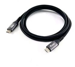 Equip USB 4.0 Type C Összekötő Fekete 2m 128383 (128383)