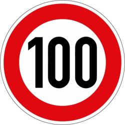  Indicator limita 100km/h, 600mm, folie RA2 [4251783606279] (4251783606279)
