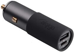 Akyga AK-CH-26 Autós töltő 1xUSB QC USB-C 5A fekete (AK-CH-26)