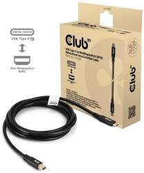 Club 3D USB 3.2 Type C Mini DisplayPort Átalakító Fekete 2m CAC-1561 (CAC-1561)