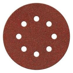 Fortis - Disc abraziv velcro cu 8 orificii 125mm, K120 [4317784781848] (4317784781848) - bricolaj-mag