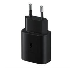 Utángyártott Samsung EP-TA800EBE kompatibilis hálózati töltő adapter USB-C, 25W, fekete, (No logo) (2449095) (2449095)