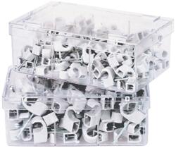 HEIDEMANN - Clema cu cui pentru tevi, gri, 7-11mm, 100 bucati [39513] (39513)