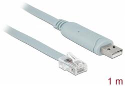 Delock USB RJ-45 Átalakító Szürke 1m 63911 (63911)