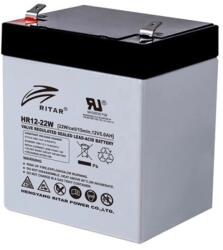 Ritar HR12-22W-F2 12V 5.5Ah nagy áramú zárt ólomakkumulátor (HR12-22W-F2)
