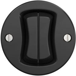 Kliklap - Comutator retro fără ramă nr. 5 negru (KA0011)