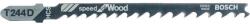 Bosch - Panza fierastrau vertical T 244 D, 74/5.2mm pentru lemn, 5 bucati [2608630058] (2608630058) - bricolaj-mag