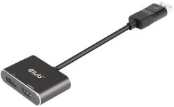 Club 3D DisplayPort 1.4 HDMI + DisplayPort Átalakító Fekete 20cm CSV-7220 (CSV-7220)
