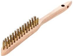 LESSMANN - Perie manuala de sarma din alama ondulata 0.35mm cu 2 randuri [107621] (107621)