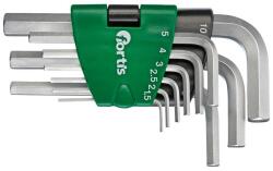 Fortis Set chei hexagonale in L Fortis, 1.5-10mm, 9 piese (4317784705462) - bricolaj-mag Cheie imbus