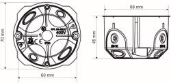Kopos Gipszkarton doboz 1-es, d68mm, 45mm mély, sárga KPL 64-45/LD NA Kopos (KPL 64-45/LD_NA)