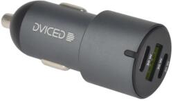 DVICED Autós töltő 1xUSB 2xUSB-C 60W szürke (DV250003)