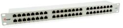 EQUIP 48-Port Cat. 6 Shielded Patch Panel Light Grey 326349 (326349)