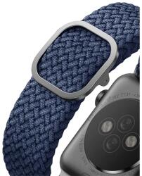 UNIQ Aspen fonott szíj Apple Watch 42/44/45/49mm kék (UNIQ-44MM-ASPOBLU)