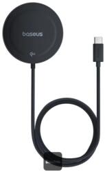Baseus Simple Mini4 vezeték nélküli MagSafe töltő 15W fekete (P10273300121-00)