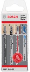 Bosch - Set mixt 15 panze pentru lemn 5x T 144 DDP, 6x T 101 BF, 3x T 121 BFC, 1x T 144 DHM [2607011437] (2607011437) - bricolaj-mag