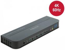 DELOCK HDMI KVM switch 4K 60 Hz USB 3.0-vel és audióval (11483) - ipon