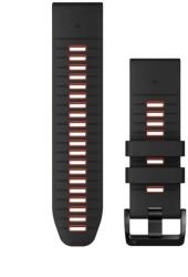 Garmin Óraszíj 26mm fekete/piros szilikon (QuickFit) (010-13281-06)