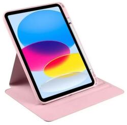  Etui Smartbook TPU tok több funkciós állvánnyal Apple Ipad Air 11" (2024) készülékhez rózsaszín (130874)