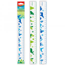 Keyroad Vonalzó 30 cm, állat mintás (KR972440) (KR972440)