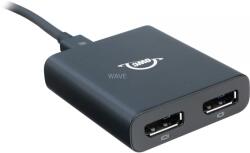 OWC Thunderbolt 3 DisplayPort Átalakító Fekete 26cm OWCTB3ADP2DPT (OWCTB3ADP2DPT)