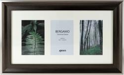Kenro Bergamo Charcoal multi képkeret 3 db 10x15cm szénbarna (KE-BERG1015C-3)