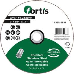 Fortis Disc taiere inox Fortis A46S-BF41, 230x22.23x1.9mm (4317784704373) - bricolaj-mag Disc de taiere