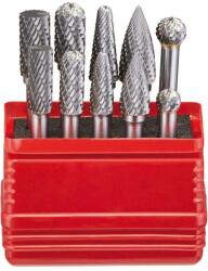 Fortis - Set freze din carbura, coada 6mm, 10 piese [4317784745055] (4317784745055) - bricolaj-mag