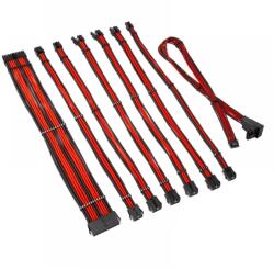 Kolink Core Pro fonott kábelhosszabbító kit 12V-2x6 Type 2 fekete-piros (COREPRO-EK-12VT2-BRD)