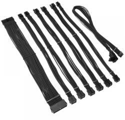 Kolink Core Pro fonott kábelhosszabbító kit 12V-2x6 Type 1 fekete (COREPRO-EK-12VT1-BLK)