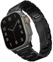 UNIQ Osta Apple Watch 42/44/45/49mm fém szíj fekete (UNIQ-49MM-OSTABLK) - ipon