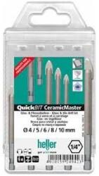 Heller Set burghie placi ceramice Heller QuickBit CeramicMaster, hexagonal, 4-10mm, 5 bucati (24942D) Burghiu