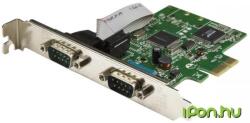StarTech 2-Port PCI Express Serial Card with 16C1050 UART - RS232 (PEX2S1050)