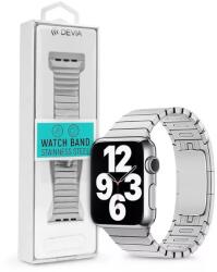 DEVIA Elegant Apple Watch fém szíj 42/44/45/49 mm ezüst (ST325137)