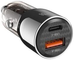 XO CC58 Autós töltő 1xUSB 1xUSB-C 95W fekete (130516)