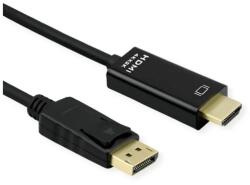 Roline DisplayPort 1.2/1.2a HDMI Átalakító Fekete 2m 11.04. 5996 (11.04.5996)