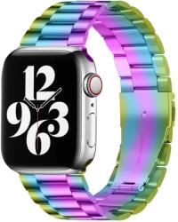 XPRO Apple Watch rozsdamentes vastag acél szíj 38mm / 40mm / 41mm szivárvány (122553)