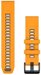 Garmin Óraszíj 22 mm narancs/grafit szilikon (QuickFit) (010-13392-01)