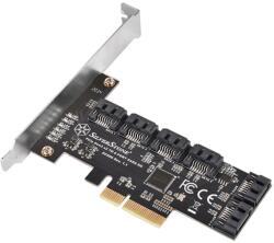 SilverStone 6 Ports SATA Gen3 (6Gbps) Non-RAID PCI Express Gen3 x2 card (SST-ECS06)